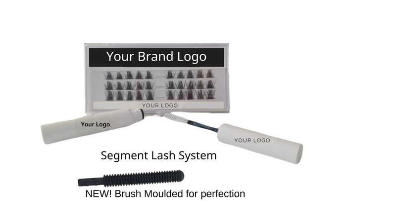 High grade strong & Flexible segment lash system. NEW flexible brush perfect. The system includes Black Flare, Segbond, Remove, Lash Nourish - A choice of lash fiber segments are available